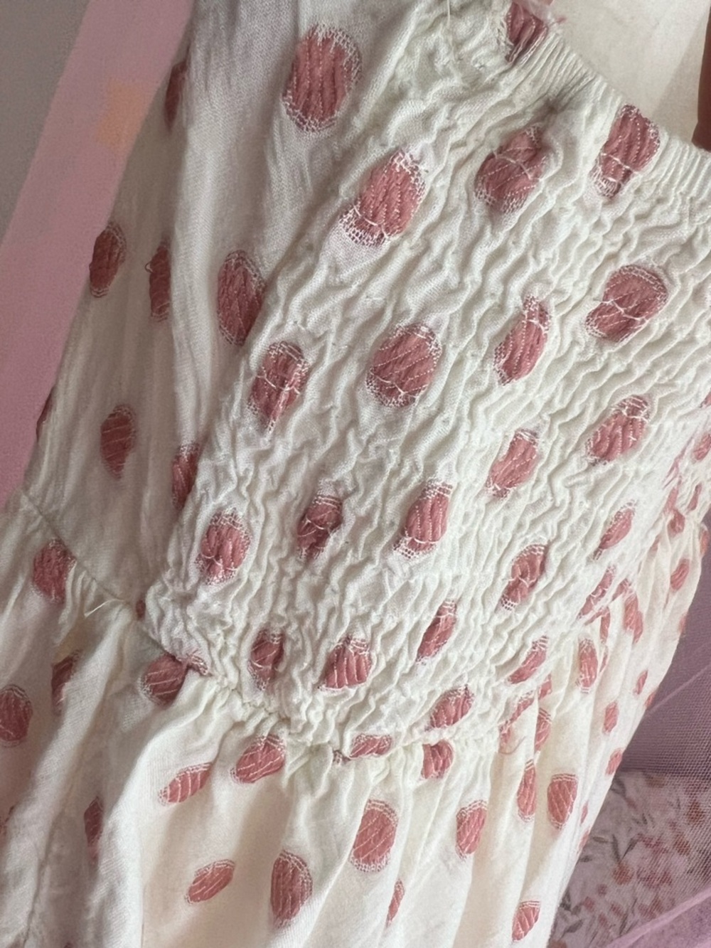 ☀️ Sim & Sam Polka Dot Tiered Mini Dress | Med | Pre-Loved | Beachy Days Ahead - Picture 6 of 13
